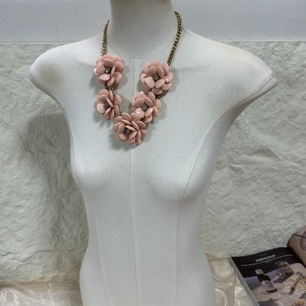 빈티지 꽃 오리엔탈 목걸이