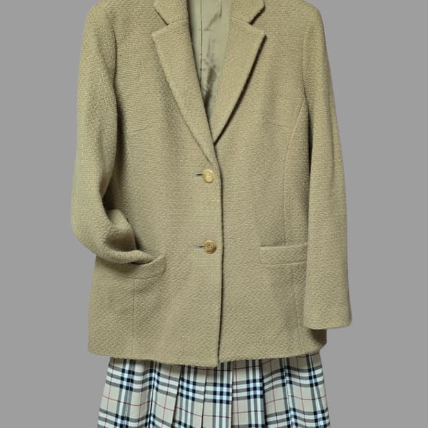 정품 버버리 캐시미어 자켓/여66