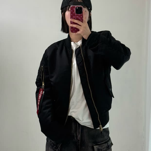 알파 인더스트리 블랙 항공 점퍼