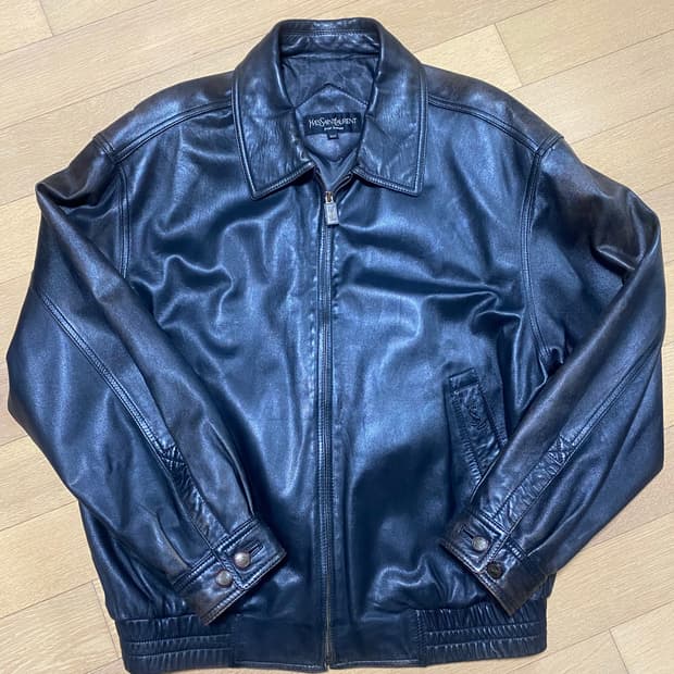 YSL 입생로랑 가죽 자켓 레더 자켓 105 XL 정품 양가죽