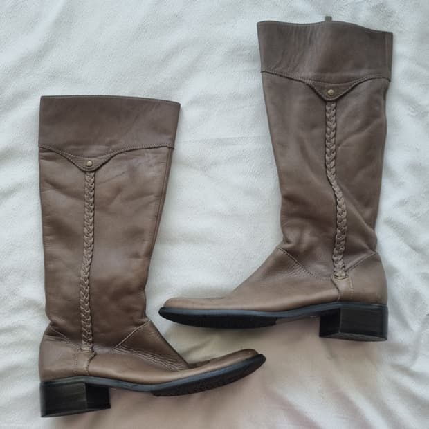 빈티지 라떼 모카 갸루 부츠