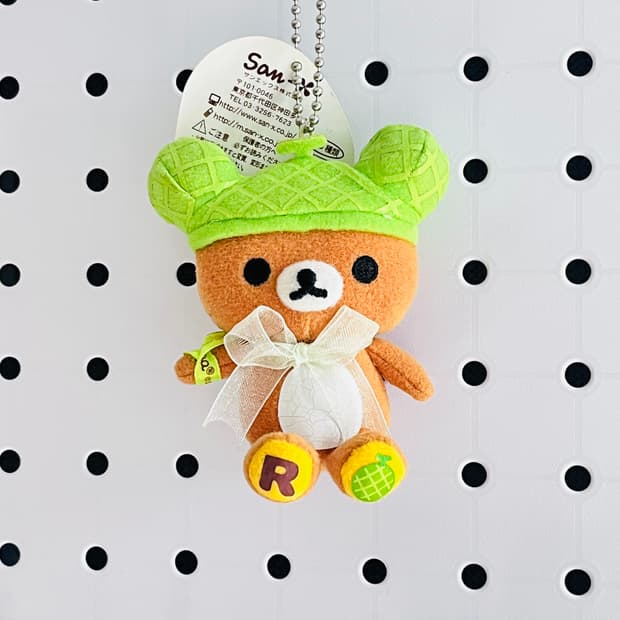 고전 메론 리락쿠마 인형 키링