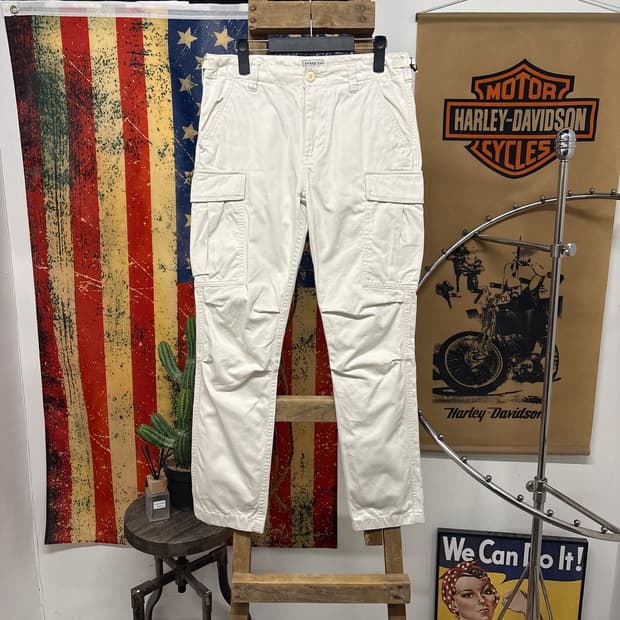 90s 아비렉스 헤비코튼 에어로 카고팬츠 사이드탭 N764