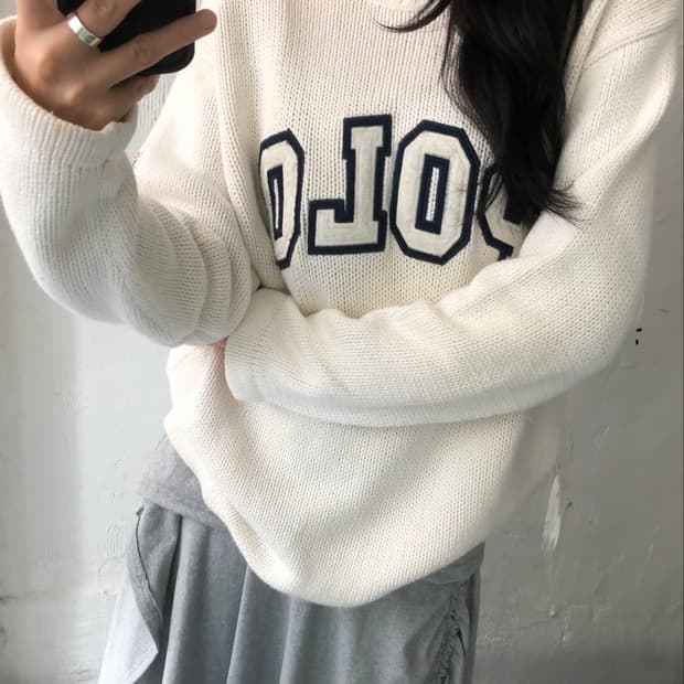 Polo 폴로 랄프로렌 POLO 아치로고 라운드넥 코튼 니트