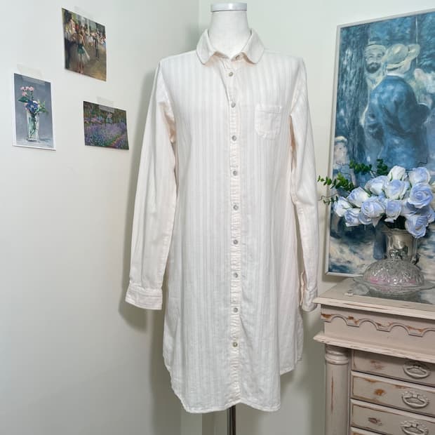 EARTH pink ivory lace cotton shirt opc