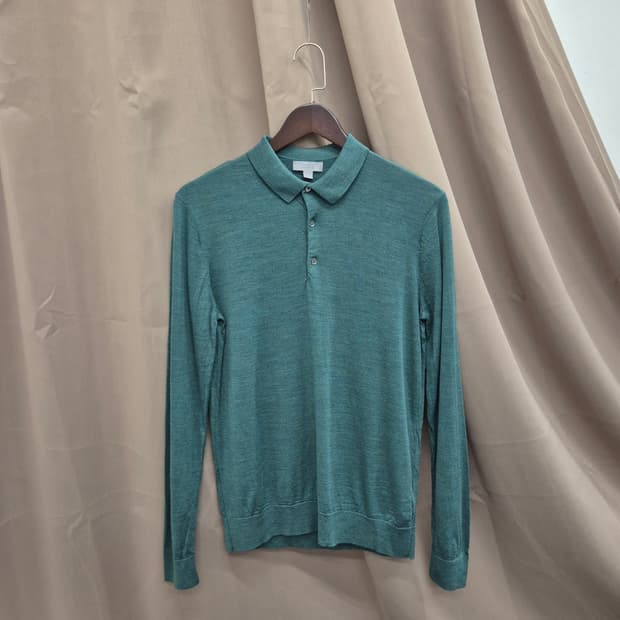 코스 울 니트 카라 긴팔티 S