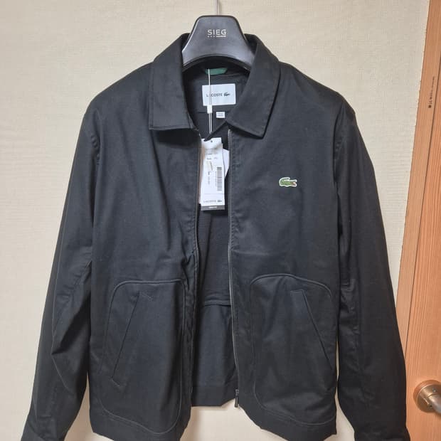 라코스테 셔츠카라 블루종 블랙 XL