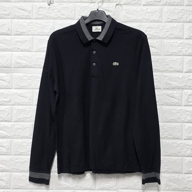 라코스테 슬림핏 긴팔 카라티 L