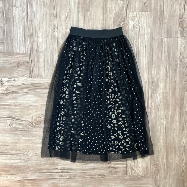 vis 도트 프릴 스커트