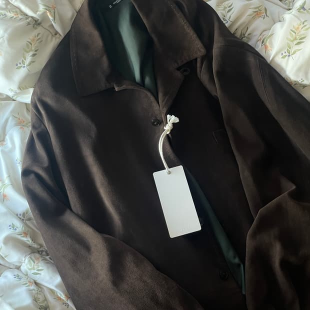 마티앤선즈 25aw 고트스웨이드 자켓 다크브라운 3