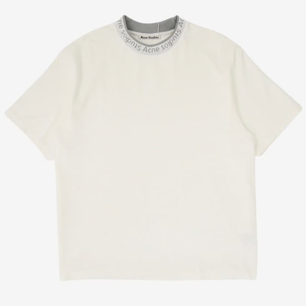 Acne Studios 로고 넥 반팔 티셔츠 21FW