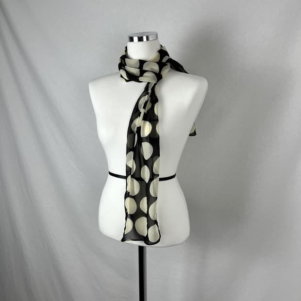 Vintage 도트패턴 스카프 