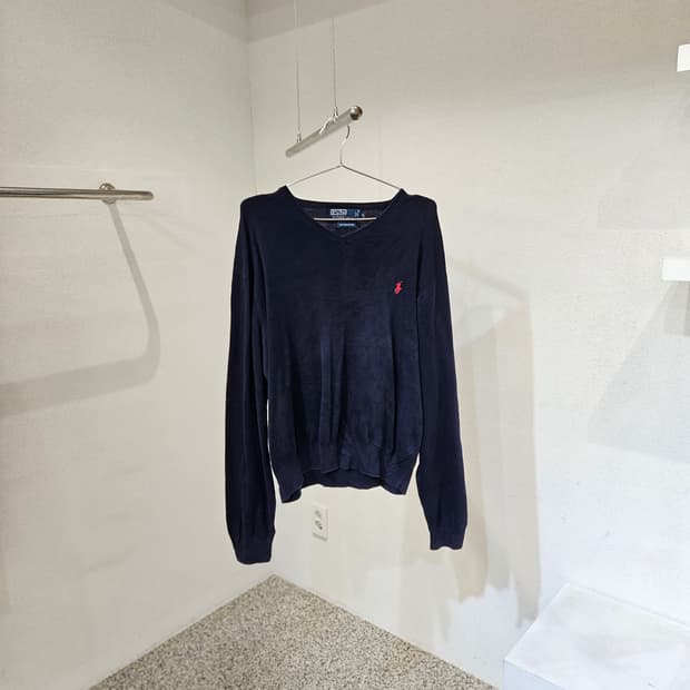 폴로랄프로렌 브이넥 니트