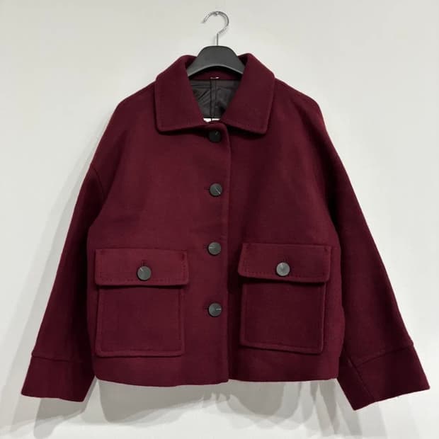 [새상품] 크롭 모직 코트 자켓