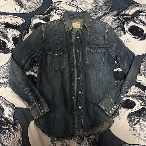 폴로랄프로렌 웨스턴 데님셔츠 M (165/92A)사이즈 