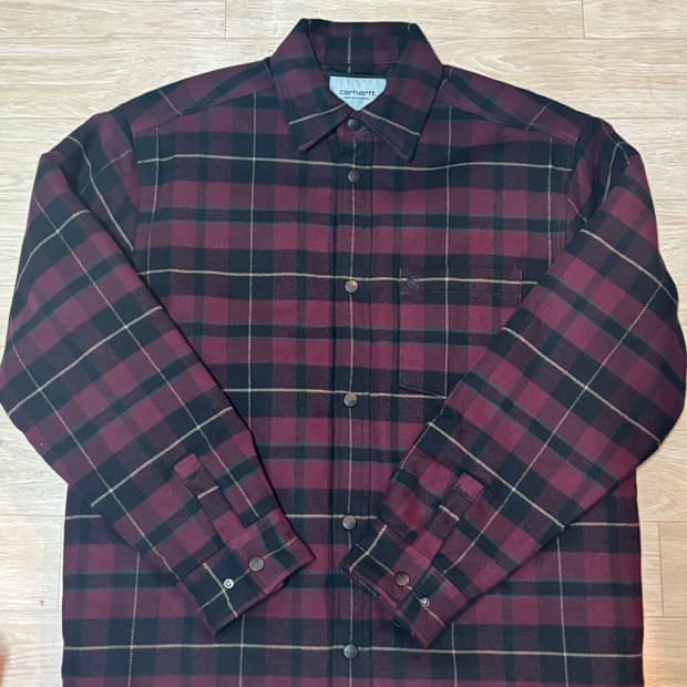 칼하트 wip 체크셔츠자켓 M