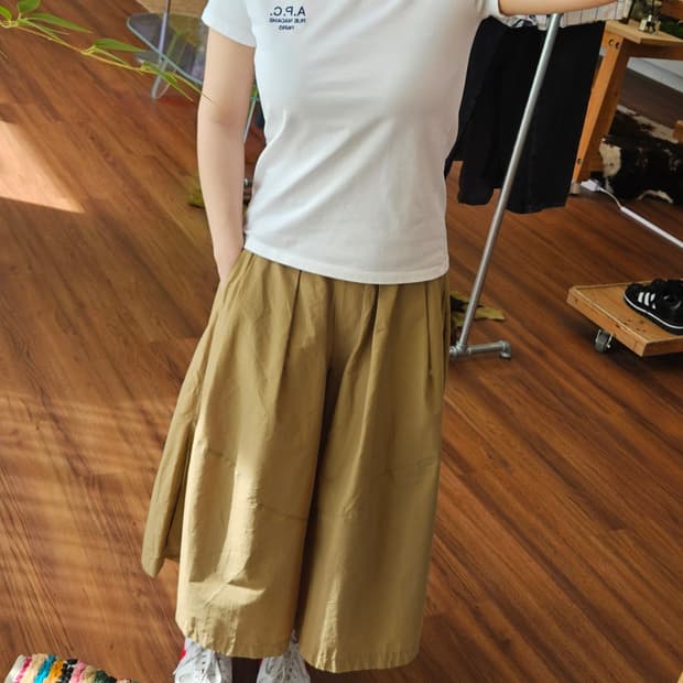 아페쎄 자수 로고 티셔츠