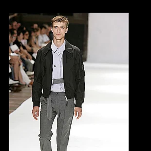 드리스반노튼 07SS 런웨이 피스 탱커 자켓