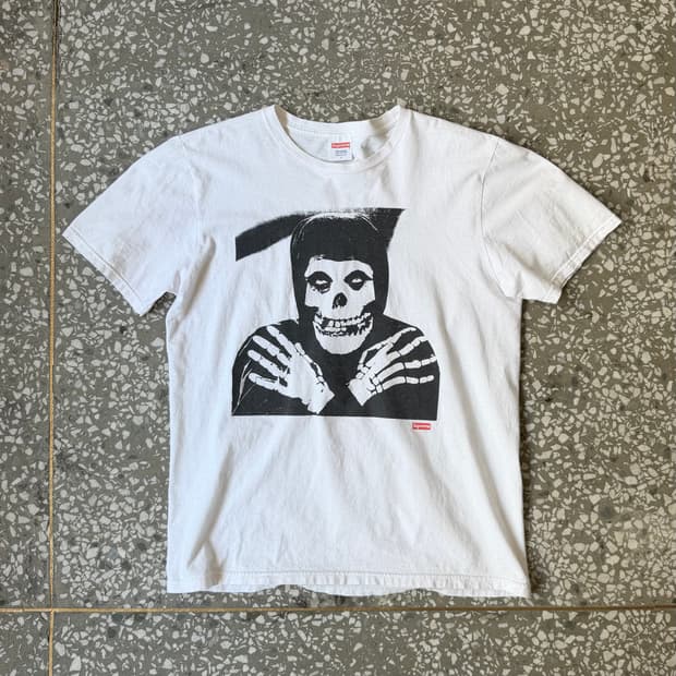 슈프림 x 미스피츠 크림슨 고스트 티셔츠 13ss