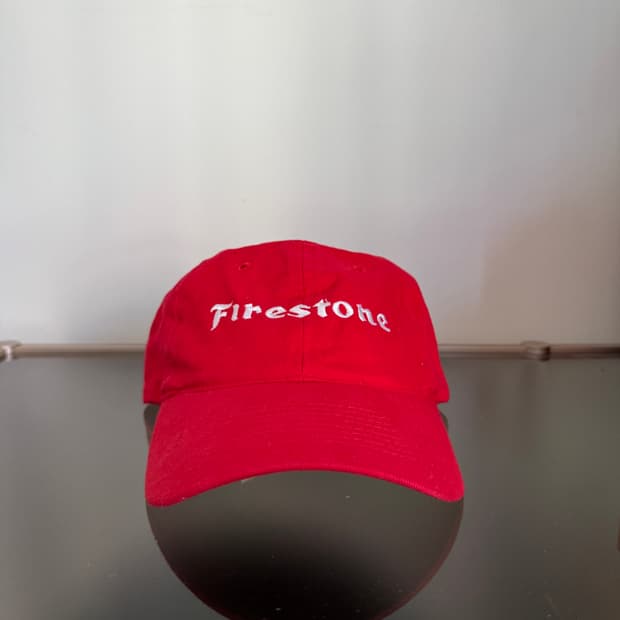 USA firestone 레드 빈티지 모자 볼캡 vintage cap