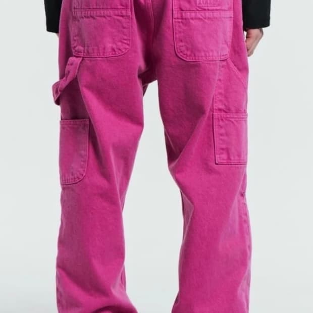 플라스틱프로덕트 더블니팬츠 올리브라임 S