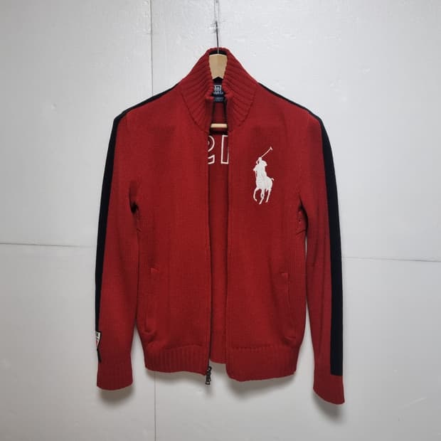 남성 POLO 폴로 랄프로렌 빅포니 스위스 램스 울 WOOL 니트 집업