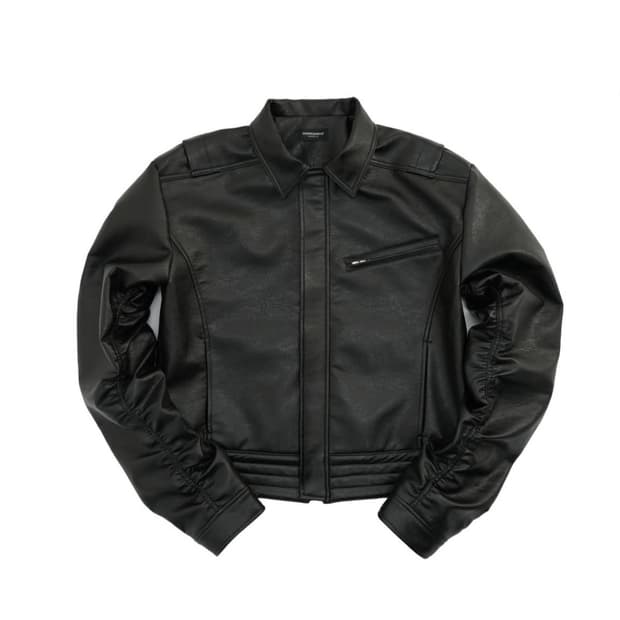 파아카이브 퍼커링 레더 자켓