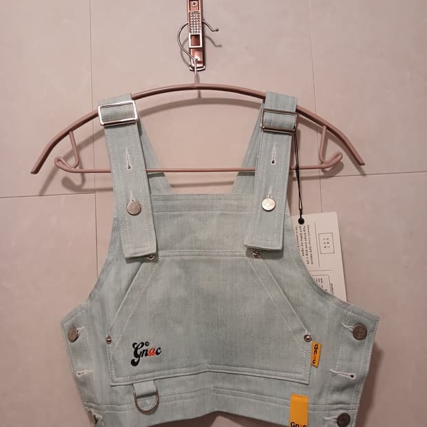 로맨틱크라운 정품 여성 청 멜빵 뷔스티에 85 사이즈