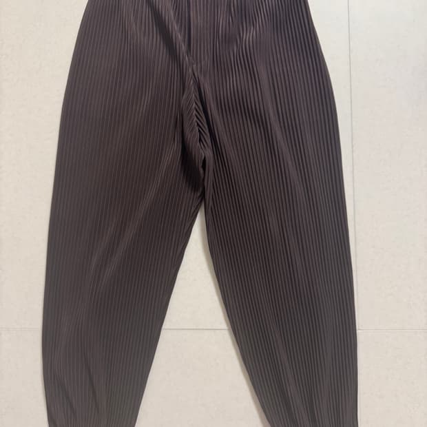 옴므플리세 24시즌 브라운 조거 팬츠 3