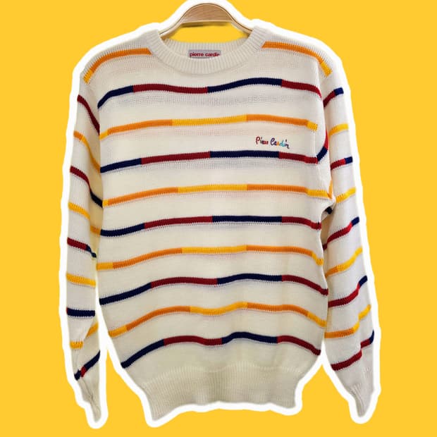 Pierre cardin 컬러 라인 니트
