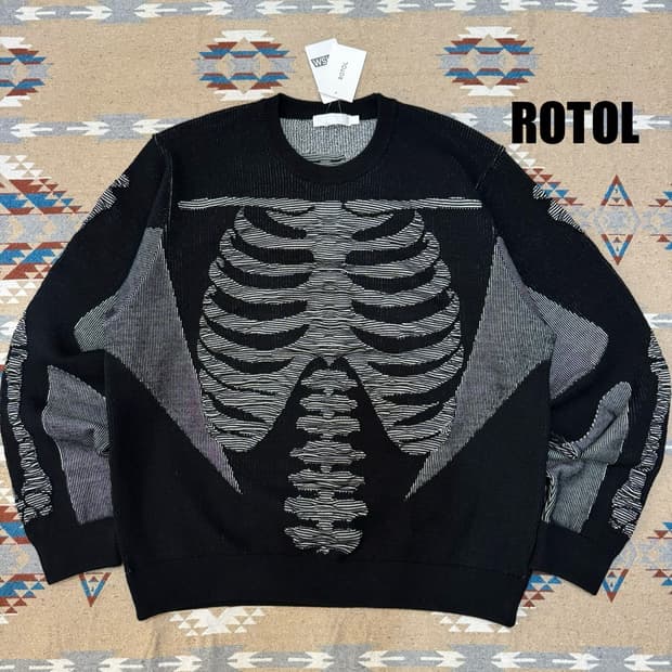 [3][L] 로톨 ROTOL 3D 스켈레톤 울 니트 