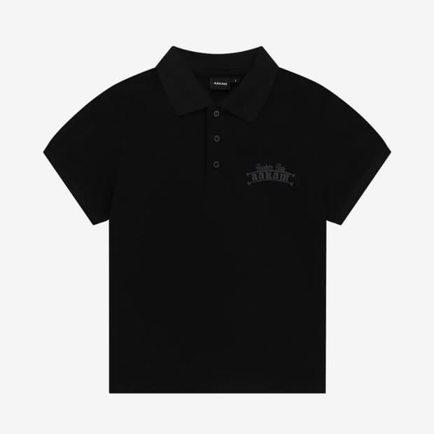 aakam 아캄 Crack printed pk 카라 반팔 티셔츠