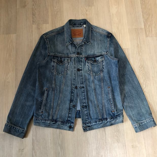 (L) 리바이스 Levi's 72334 워시드 연청 데님 자켓