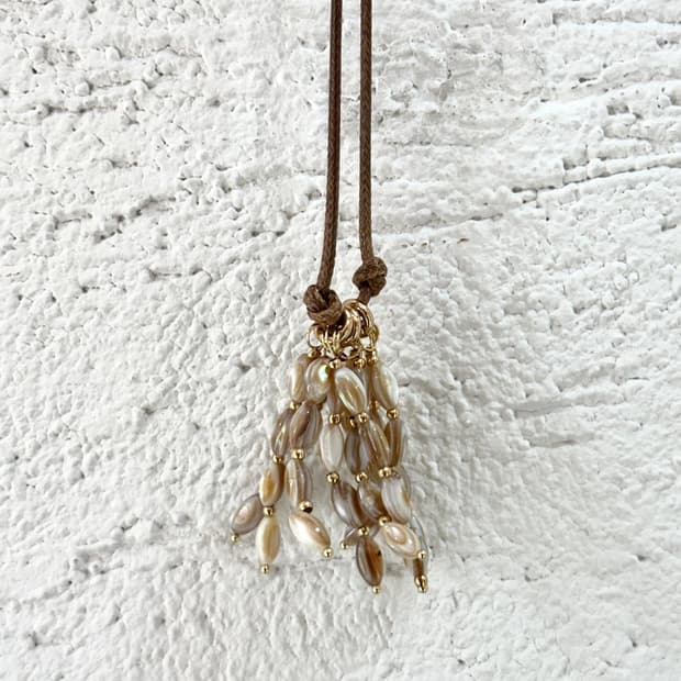 Rice stalk necklace