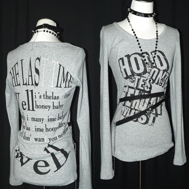 (garnet) punk detail long sleeve 