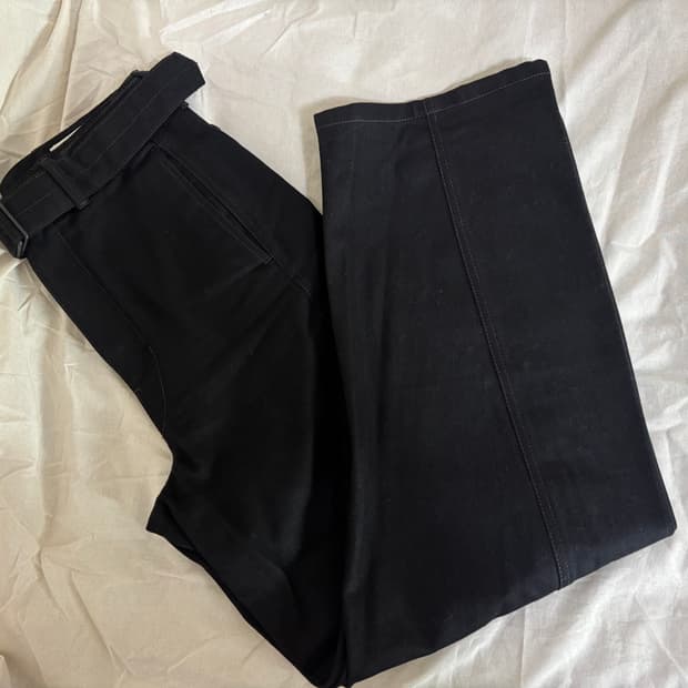 르메르 벨티드 트위스트 팬츠 블랙 S