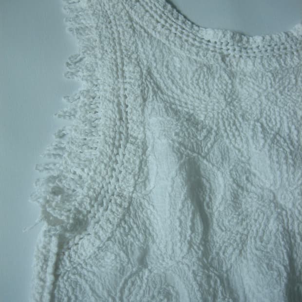 [Vintage] Crochet Lace Froral Tank Top