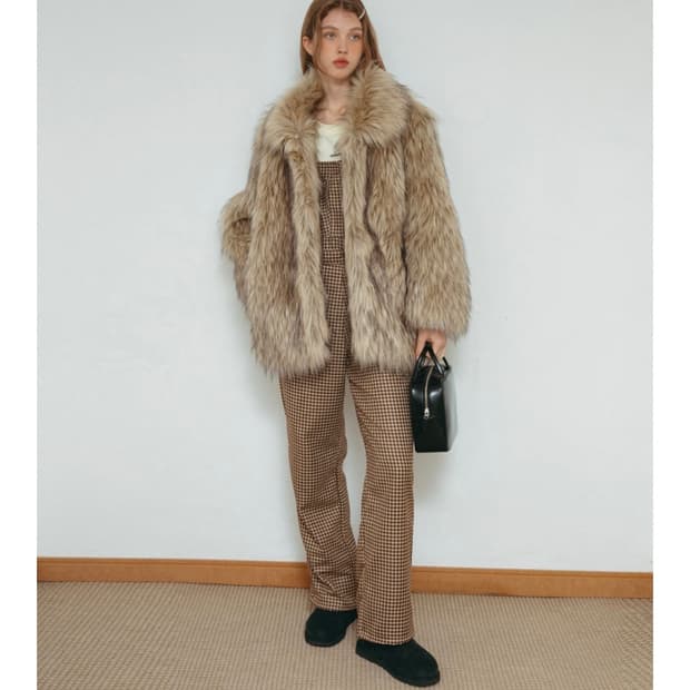 온무드 퍼 자켓 