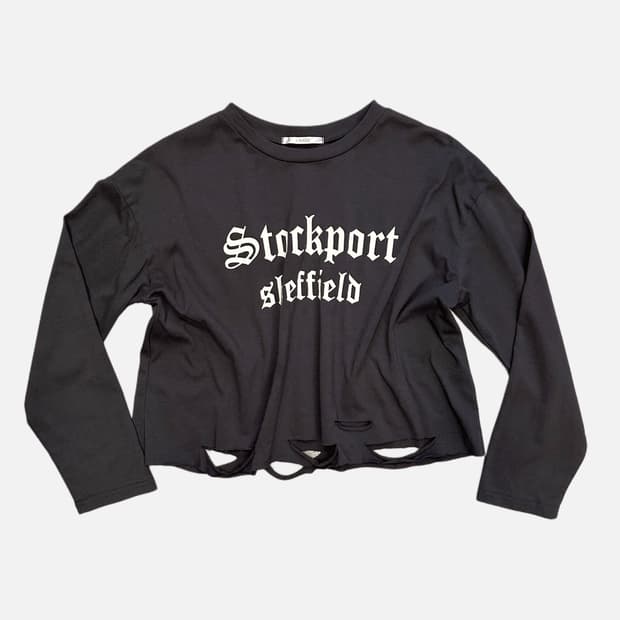 cut-out detail crop t-shirt