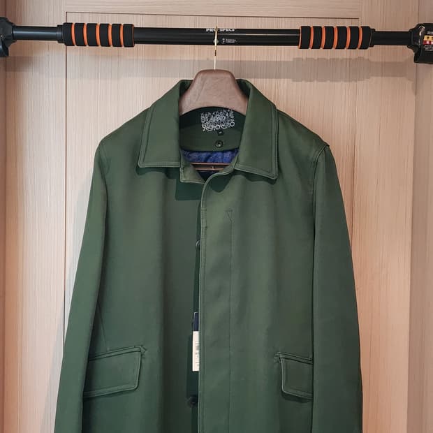 (새상품)스파오포맨 그린 맥코트 100