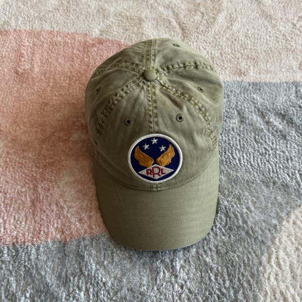 RRL 더블알엘 가먼트 다잉 트윌 볼캡 그린