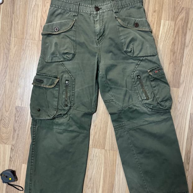 빈티지 카고 포켓 팬츠