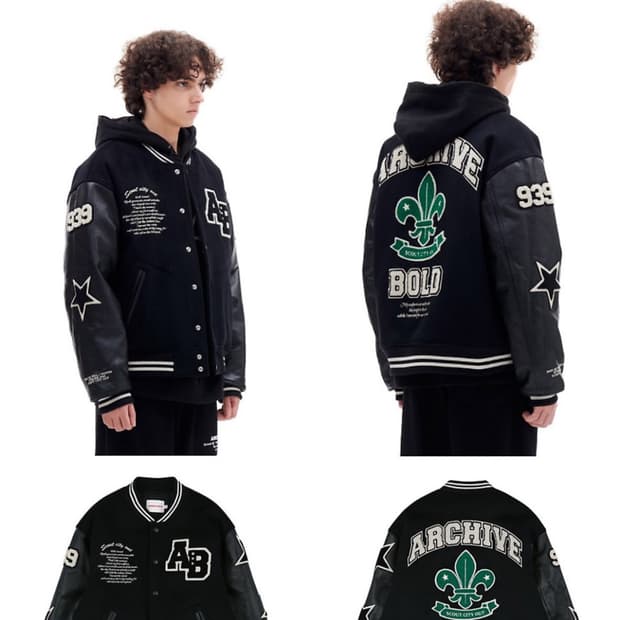 아카이브 볼드 바시티 자켓