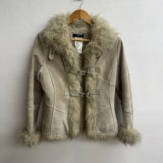 MORGAN 스웨이드&인조 모피 자켓 (M)