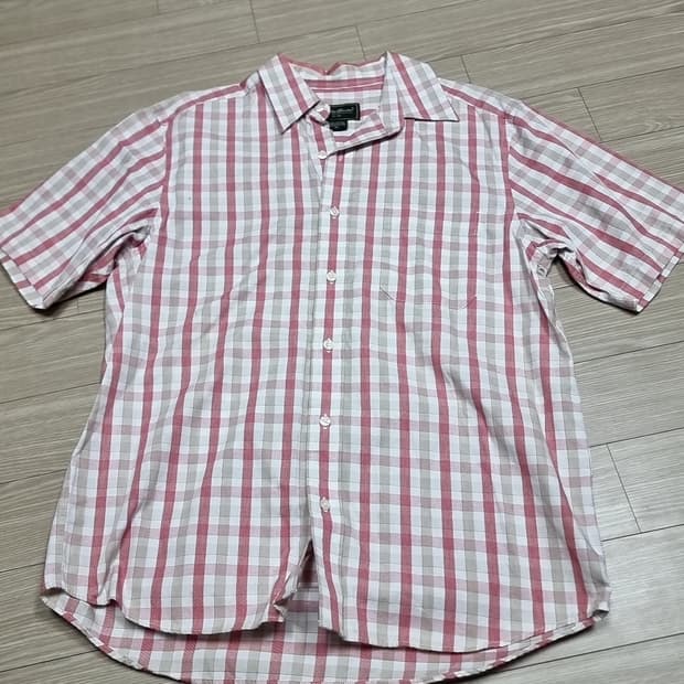 일판 에디바우어 반팔 체크 셔츠 남방(100)