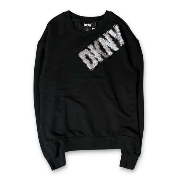 DKNY 블랙 큐빅 포인트 롱슬리브 S