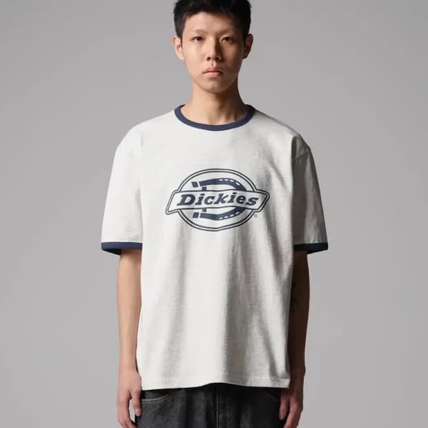 디키즈 모노 로고 링거 티셔츠