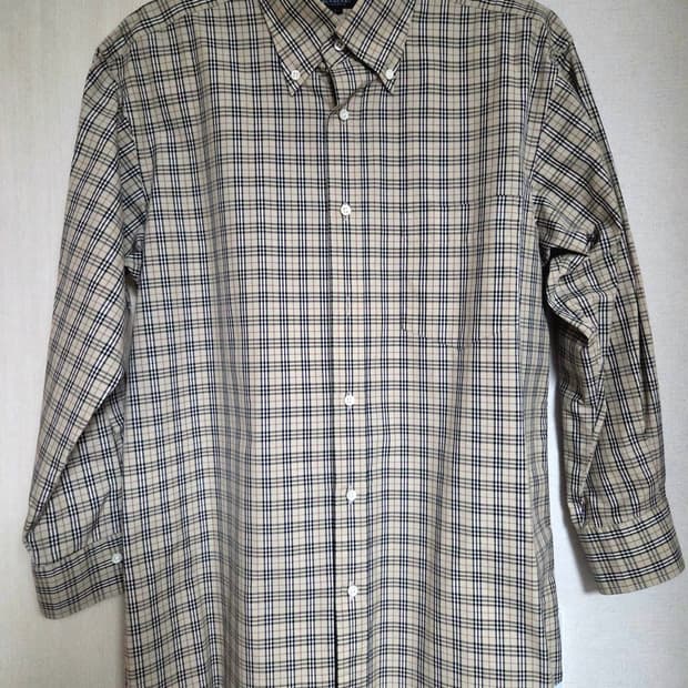 [희귀/정품] 버버리 런던 / 일본삼양상사 아카이브 노바체크 셔츠 (L)