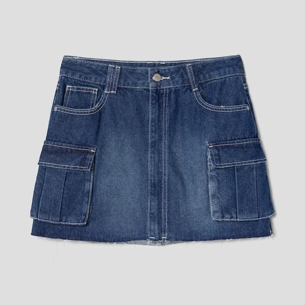 에잇세컨즈 빈티지 데님 스커트
