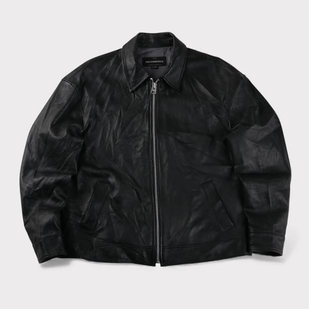 [XL] 드림월드 양가죽 램스킨 블루종 자켓